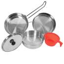 Rothco 5 Piece Stainless Steel Mess Kit, mess kit, mess kits, military mess kit, army style mess kit, camping mess kit, us army mess kit, military gear, military supplies, camping supplies, camping gear, steel mess kit, stainless mess kit, stainless steel mess kit, metal mess kit, outdoor mess kit, 