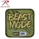 Rothco Beast Mode Patch With Hook Back, Beast Mode Patch, Beast Mode Morale Patch, Morale Patch, tactical patch, airsoft patch, military patch, funny morale patch, military morale patch, tactical hat patch, plate carrier patch