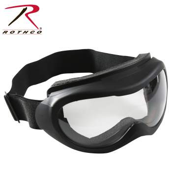 Rothco Tactical Goggles, tactical goggles, black with clear lens, black clear lens, goggles, eyewear, glass lenses, eyewear goggles, military goggles, anti-fog, anti-scratch, anti fog, anti scratch                                        