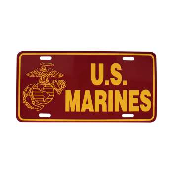 US marines, US marines license plate, decorative license plate, military license plate, car accessories, USMC, united states marine corp, US marine corp, U.S., US, U.S<br />
                                      