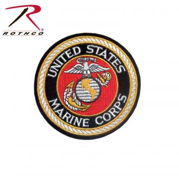Deluxe Round USMC Patch, marines patch, usmc patch, patch, patches, rothco patch, military patch, military patches