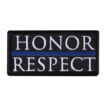 Rothco Honor & Respect Morale Patch, thin blue line flag, police support, back the blue, first responder, police flag, tactical patches, police symbol, morale patches