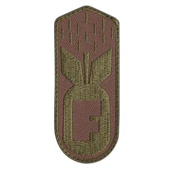 Rothco F-Bomb Patch With Hook Back - Coyote Brown, F-Bomb Patch, Bomb Patch, Morale Patch, F-Bomb Morale Patch, Airsoft Patch, Funny Patch, atomic Bomb Patch, f bomb patch, tactical patch, tactical morale patches, funny morale patches, funny tactical patches, velcro patch, tactical patches, airsoft patches, military velcro patches