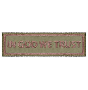 Rothco In God We Trust Patch, in god we trust morale patch, morale patch, in god we trust patch, airsoft, airsoft patch, velcro patch, patches, funny morale patches, tactical patches, tactical morale patches, tactical airsoft patches