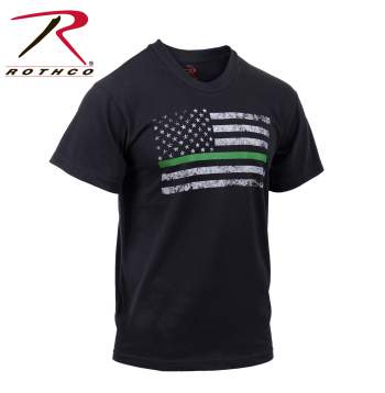 betaAmazon Rothco Thin Green Line Distressed Flag T-Shirt