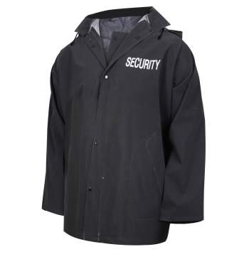 rain jacket, rain wear, waterproof rain jacket, waterproof jacket, security jacket, security clothing, security rain jacket,                                         