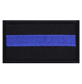 Rothco Thin Blue Line Patch With Hook Back, thin blue line patches, thin blue line, the blue line, thin blue line flag, black and white american flag, tactical patches, blue line police, blueline police, police flag, blue line flag, police symbol, black flag with blue stripe, thin blue line patch, morale patches, thin blue line patch, thin blue line flag patch,