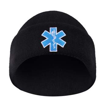 Rothco 'Star Of Life' Watch Cap, star of life watch cap, ems watch cap, emt watch cap, watch cap, beanie, winter hat, star of life beanie, skull cap, military watch cap, winter hats, watch hat, cold weather hats, star of life, EMS logo, EMS symbol, EMT logo, EMT symbol, paramedic symbol, EMS star of life, ambulance symbol, emergency symbol, paramedic logo, EMS watch cap, EMS skullcap, paramedic hat, ambulance hat, knit cap, sock hat, beanie hat, army beanie