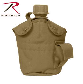 Rothco GI Style Molle Canteen Cover, government issue, molle, canteen, cover, nylon, multicam, m.o.l.l.e., canteen cover, military surplus, military canteen, military supply, 612, 695, modular lightweight load bearing equipment, military molle, army molle, camping canteen cover, army canteen cover, military canteen cover, hiking canteen cover,