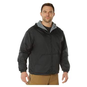 Rothco Reversible Lined Jacket With Hood, Reversible Lined Jacket, Nylon Jacket, Rain Jacket, Rain Gear, Rothco, Reversible Jacket, Rain Coat, Water Proof Jacket, Outerwear, Hooded Jacket, Hooded Rain Jacket, Zippered Jacket, Zippered Coat