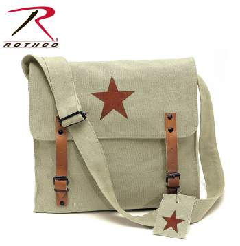 classic canvas bag, shoulder bag, medic star, vintage military bag, vintage medic star, rothco canvas bag, rothco vintage medic bag