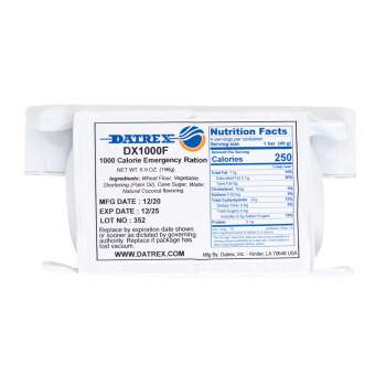 View Survival Products Including Datrex Aviation 1,000 Cal Emergency Food Rations