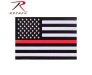 Rothco Thin Red Line Flag Decal, thin red line flag decal, thin red line decal, thin red line flag, flag decal, thin red line, thin red line sticker, car decal, thin red line car decal, thin red line decals, firefighter decal, firefighter flag decal, window decal,