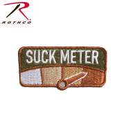 Rothco Suck Meter Morale Patch, Suck Meter Patch, Suck Patch, Morale Patch, Morale Patches, Funny Morale Patch, Suck Morale Patch, embrace the suck patch, hook and loop patch, airsoft patch, airsoft morale patch, velcro patch, velcro morale patch