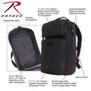 BLACK Military Combat Tactical Tactisling Transport Shoulder Backpack 25110