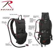 Rothco Rapid Trek Hydration Pack, hydration pack, rapid trek, hydration system, water pack, h2o pack                                        