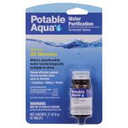 Water Purification Tablets, water purifier, purification tablets, water purifying tablets, emergency water, survival, prepper, bug out bag, emergency supplies, prepper gear, survivalist, water tablets, Potable Aqua Water Purification Tablets