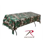 tablecloth, table cloth, camo, camouflage, camo accessories, camo table cloth, linens, plastic table cloth, disposable table cloths, 