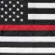 Thin Red Line Flag, embroidered thin red line flag, flag, us flag, USA flag, American flag, firefighters, firefighter flag, US Thin red line flag, fire figher, Red line flag, US Red Line flag