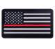 rubber, PVC, thin red line, thin red line flag, flag patch, firefighters, morale patch, 