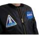 Rothco NASA MA-1 Flight Jacket, NASA, NASA apparel, NASA Meatball logo, MA-1, Flight Jacket, Space Shuttle, NASA, Meatball logo, 